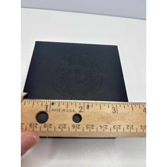 CHROME HEARTS AUTHENTIC BLACK JEWELRY DISPLAY BOX 3.5 X 3.5 X 2'' VELVET INSIDE - Picture 7 of 8